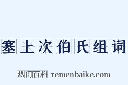 塞上次伯氏组词是什么意思的图片